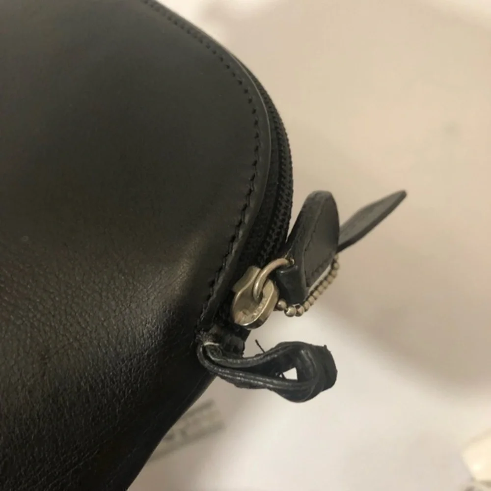 Coach vintage black cosmetic case toiletries bag